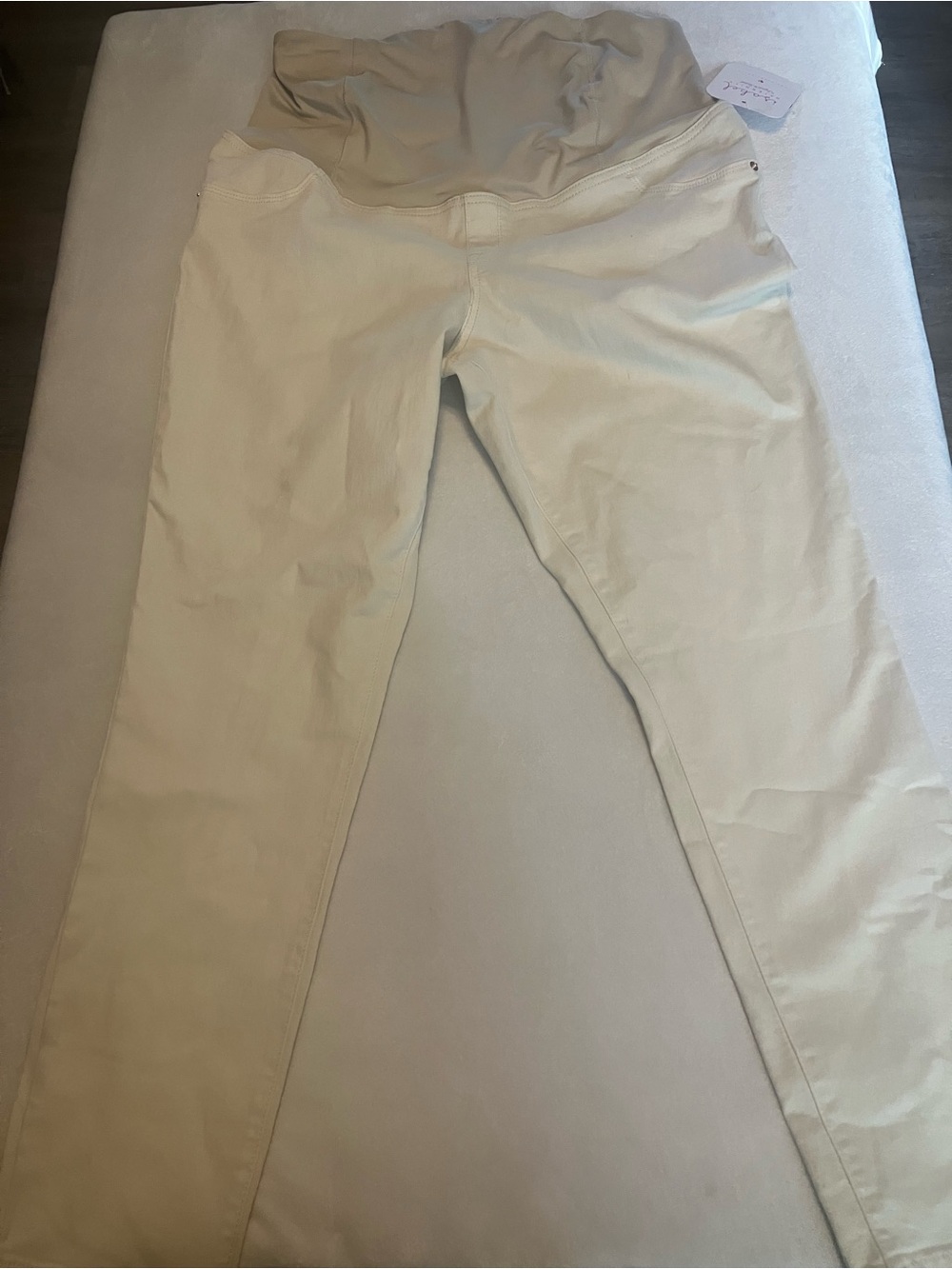 Isabel Maternity by Ingrid & Isabel Cream Skinny Maternity Pants